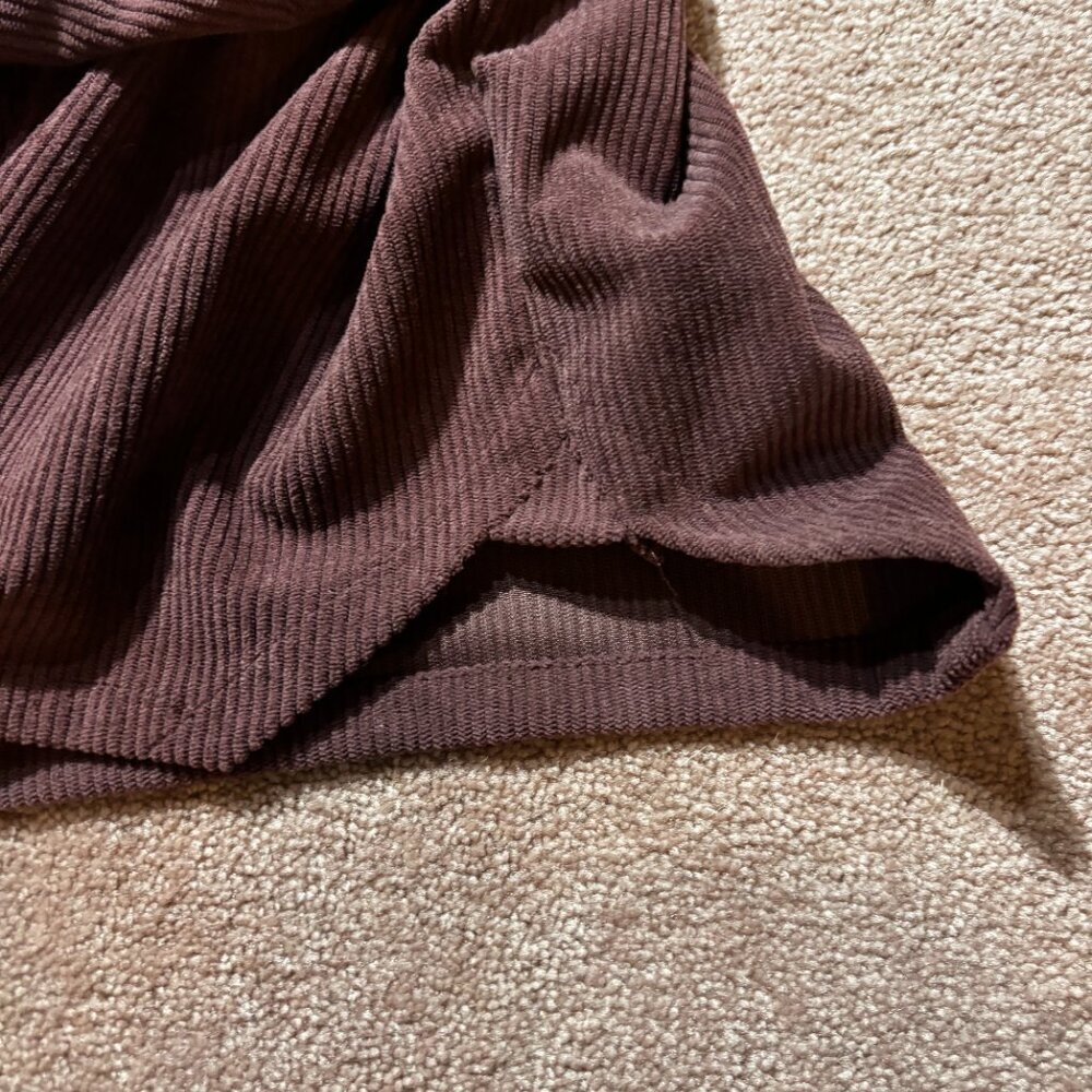 Thread & Supply Maroon Corduroy Shacket - Medium - Picture 4 of 5